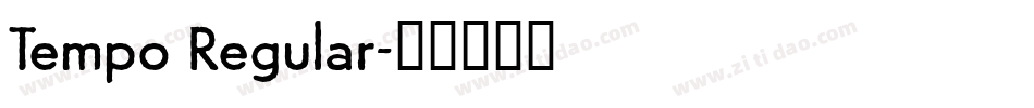 Tempo Regular字体转换